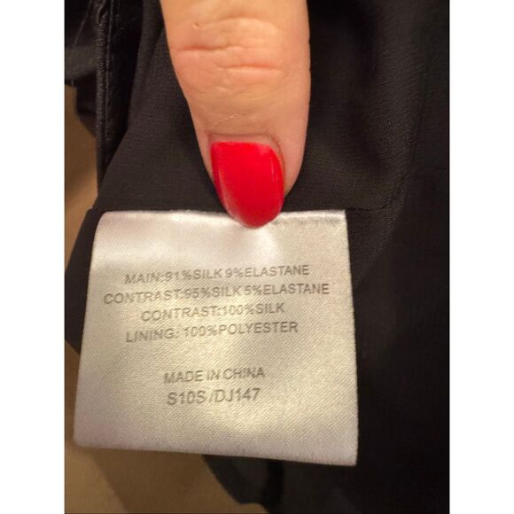 Karen Millen England Silk Little Black Dress - Picture 8 of 9